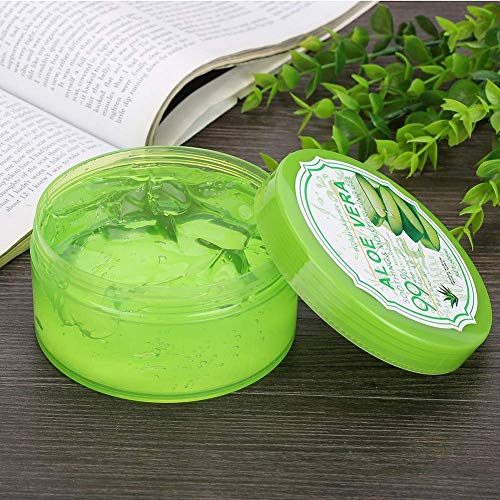 Organic 300g Aloe Vera Gel for Face & Body - Moisturizing Cream to Soothe Sunburn, Repair Damaged Skin, Reduce Acne Scars & Redness - Hydrates Dry Rough Skin, Anti-Inflammatory Care - Perfect for After Sun Care, Daily Skincare & Sensitive Skin Relief