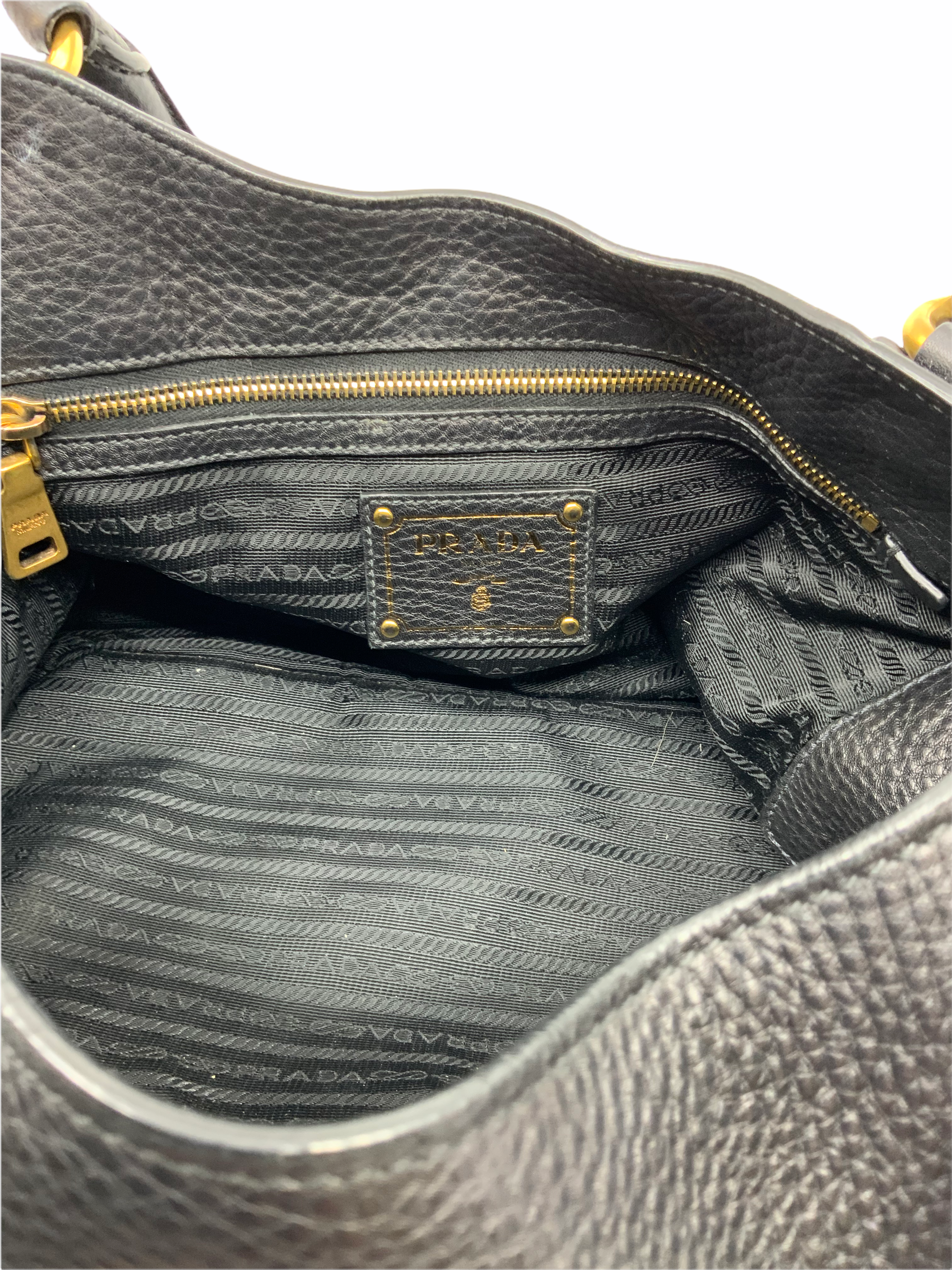 Prada Vitello Daino Leather Top Handle Tote Bag for Women | Luxury Designer Handbag for Work, Travel & Everyday Use