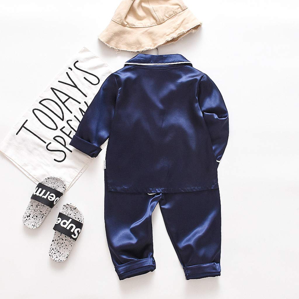 **Baby Clothes 9-12 Months | Cute Cartoon Toddler Sleepwear for Girls & Boys | Soft Satin Robe with Short Sleeves – Perfect for Bedtime & Loungewear**