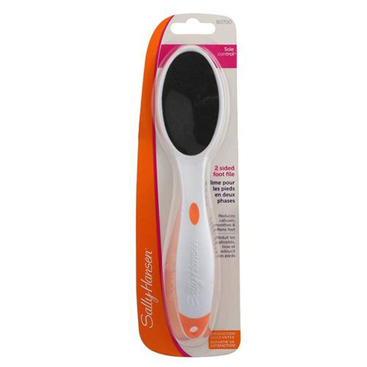 Sally Hansen 2-Step Foot File - Callus Remover & Smoothing Pedicure Tool for Soft Feet - Perfect for Home Pedicures & Foot Care Routine