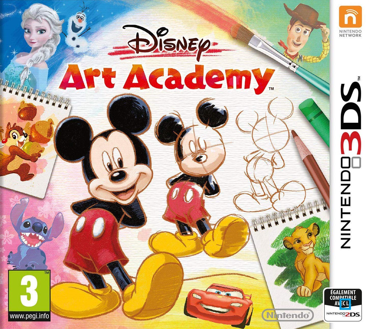 Nintendo Disney Art Academy Game - Learn to Draw Disney Characters in English, Spanish, French, Italian & German for Nintendo 3DS | Perfect for Kids & Disney Fans to Develop Artistic Skills at Home