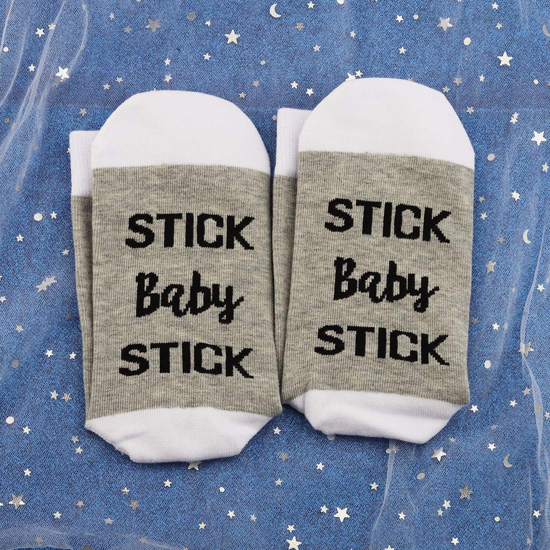JXGZSO 1 Pair Lucky IVF Socks for Women - Fertility & Frozen Embryo Transfer Socks - Non-Slip Baby Stick Socks for IVF Treatment & Pregnancy Support