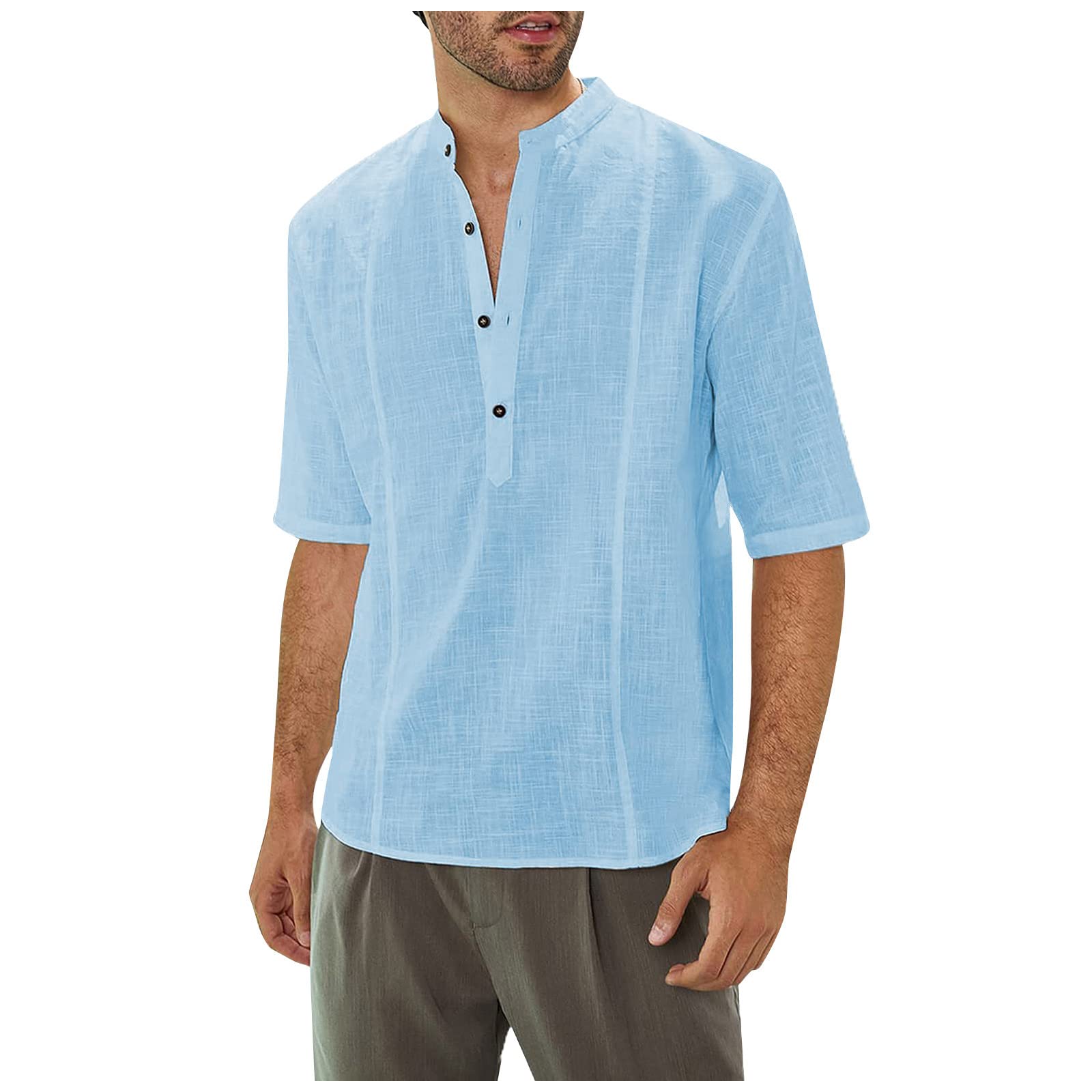 Yekay Men's Big & Tall Performance Short Sleeve Stripe Shirts - Comfortable Moisture-Wicking Casual & Work Shirts for Large Size Men - Perfect for Office, Outdoor Activities and Everyday Wear