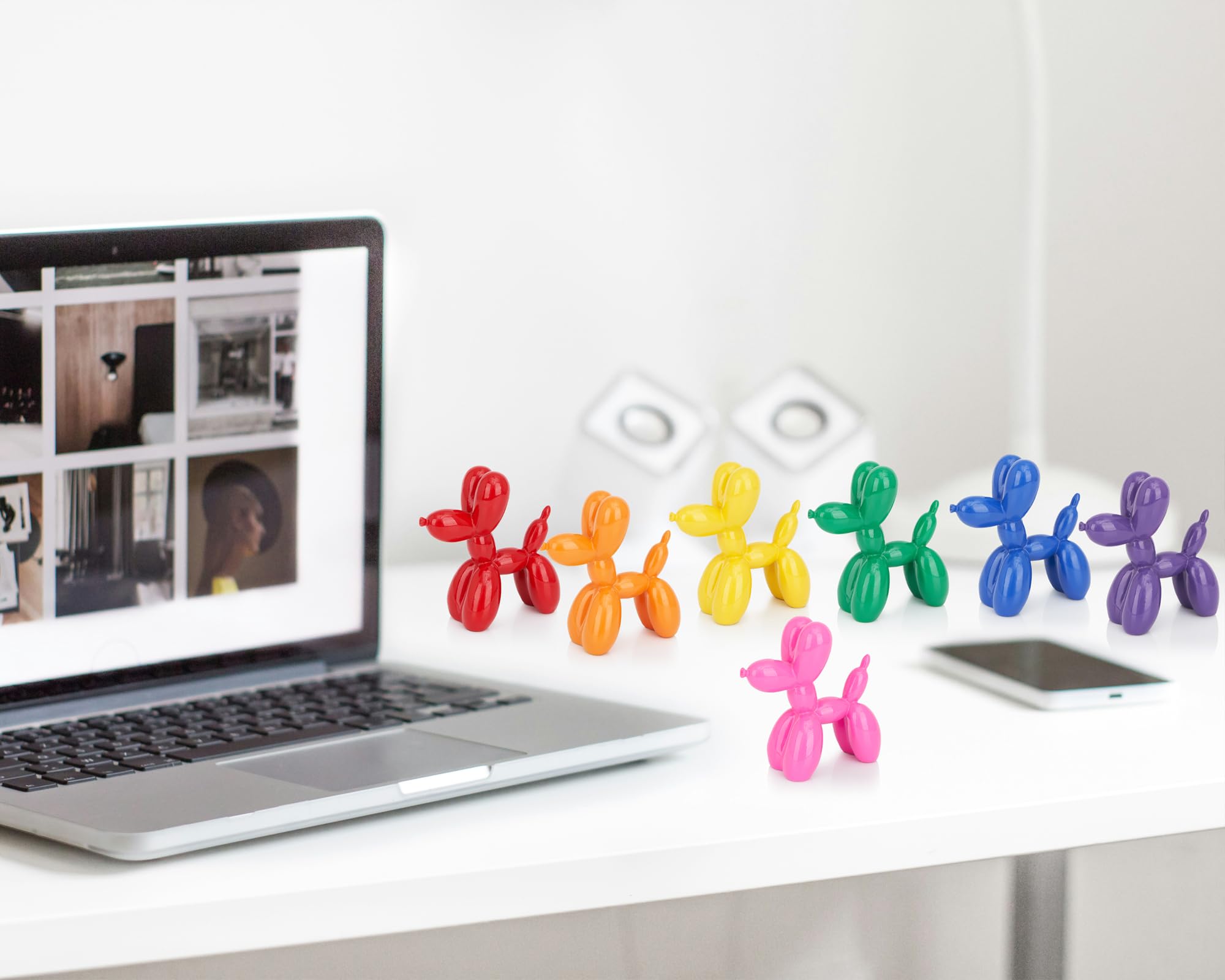 Vibrant Pink Balloon Dog Statue - 4