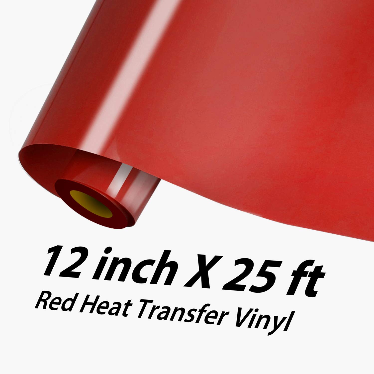 HTVRONT Premium Red Heat Transfer Vinyl Roll - 12
