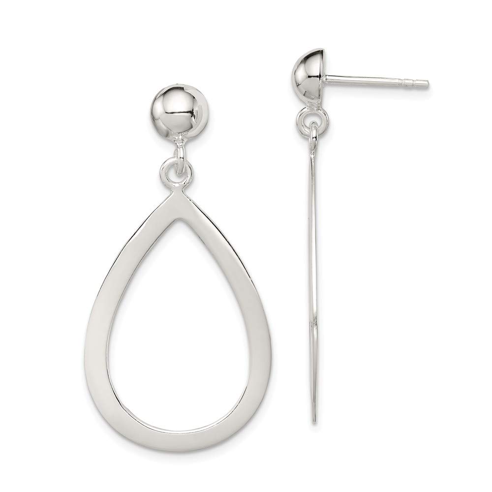 Sterling Silver Teardrop Post Dangle Earrings for Women - Elegant Hypoallergenic Jewelry for Everyday Wear & Special Occasions