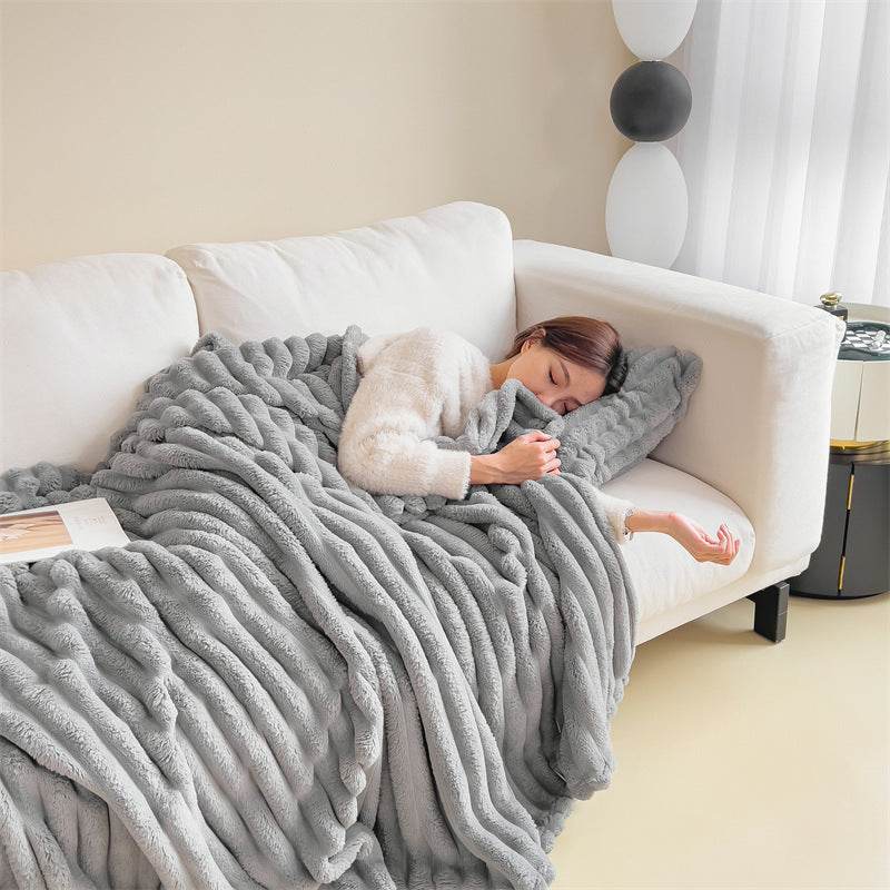 Snuggle Blanket: Ultra Soft Weighted Blanket for Winter - Perfect for Cozy Evenings, Stress Relief & Better Sleep