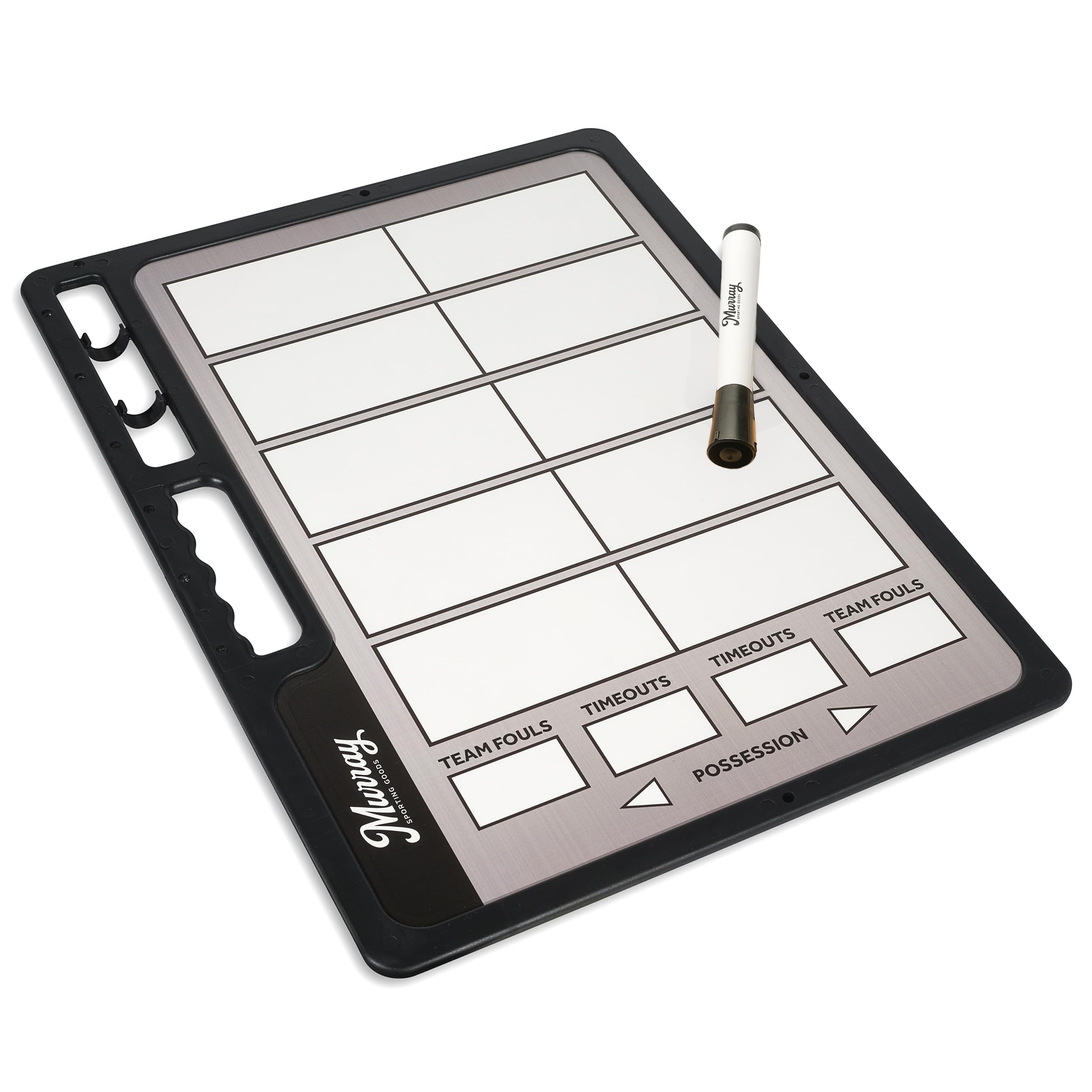 Premium Basketball Coaches Clipboard - Double-Sided Dry Erase Board for Timeouts & Plays | Durable Coaching Clipboard for Basketball Games, Practices & Training Sessions