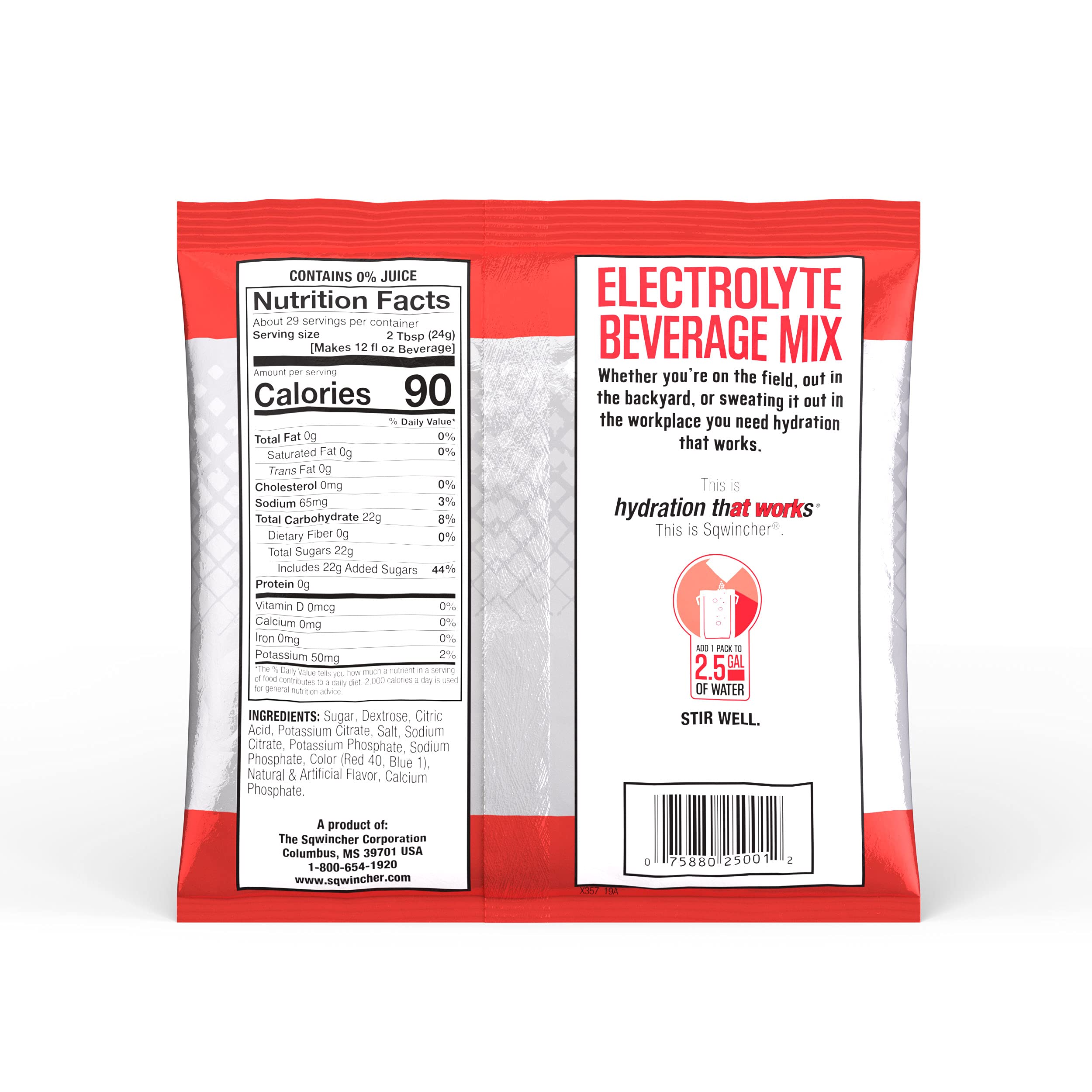 Sqwincher Electrolyte Powder Pack - Assorted Flavors Hydration Drink Mix, 23.83 oz (Pack of 32) | Ideal for Athletes, Outdoor Activities & Post-Workout Recovery