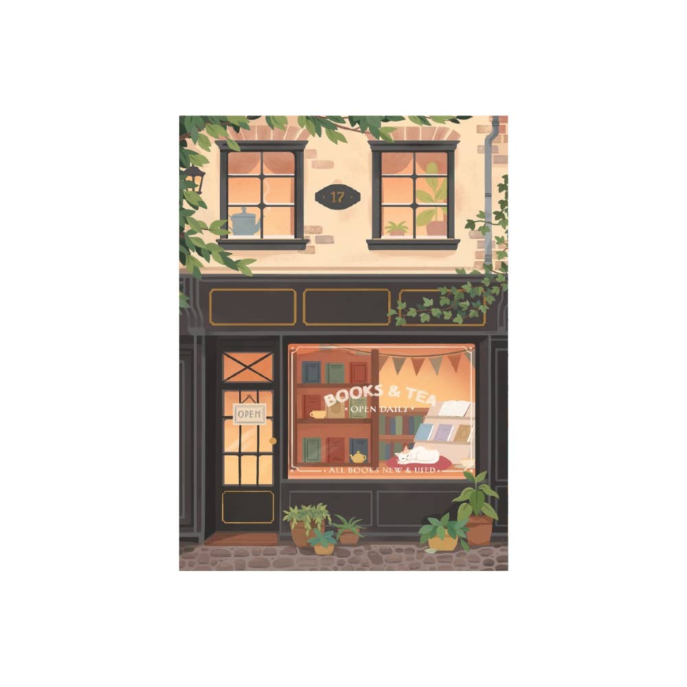 Books & Tea 99 Piece Jigsaw Puzzle - Fun Family Activity for Relaxation & Home Decor
