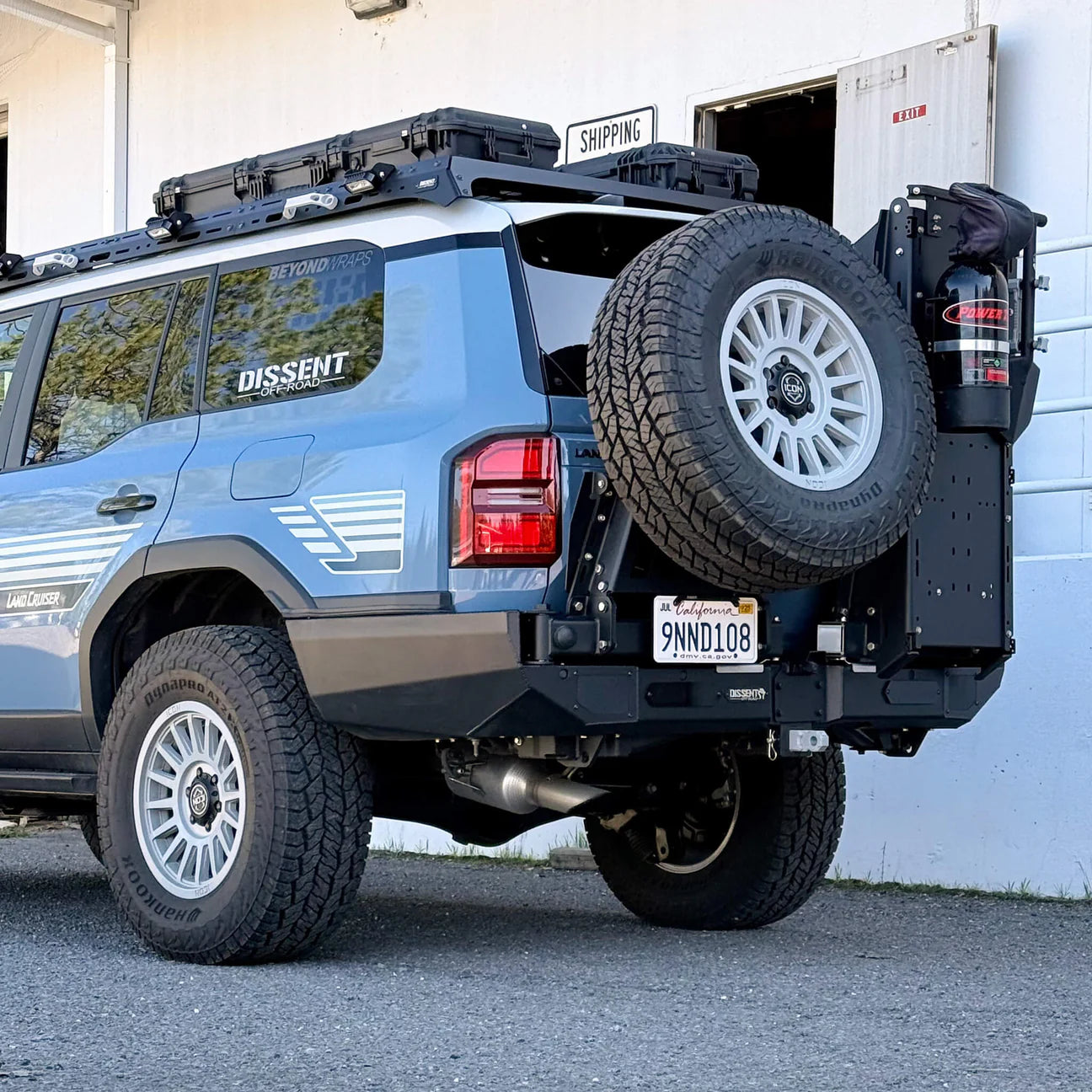 Dissent Off Road Modular Rear Bumper for 2024+ Toyota Land Cruiser 250 - Heavy Duty Off-Road Protection for Adventure & Overlanding