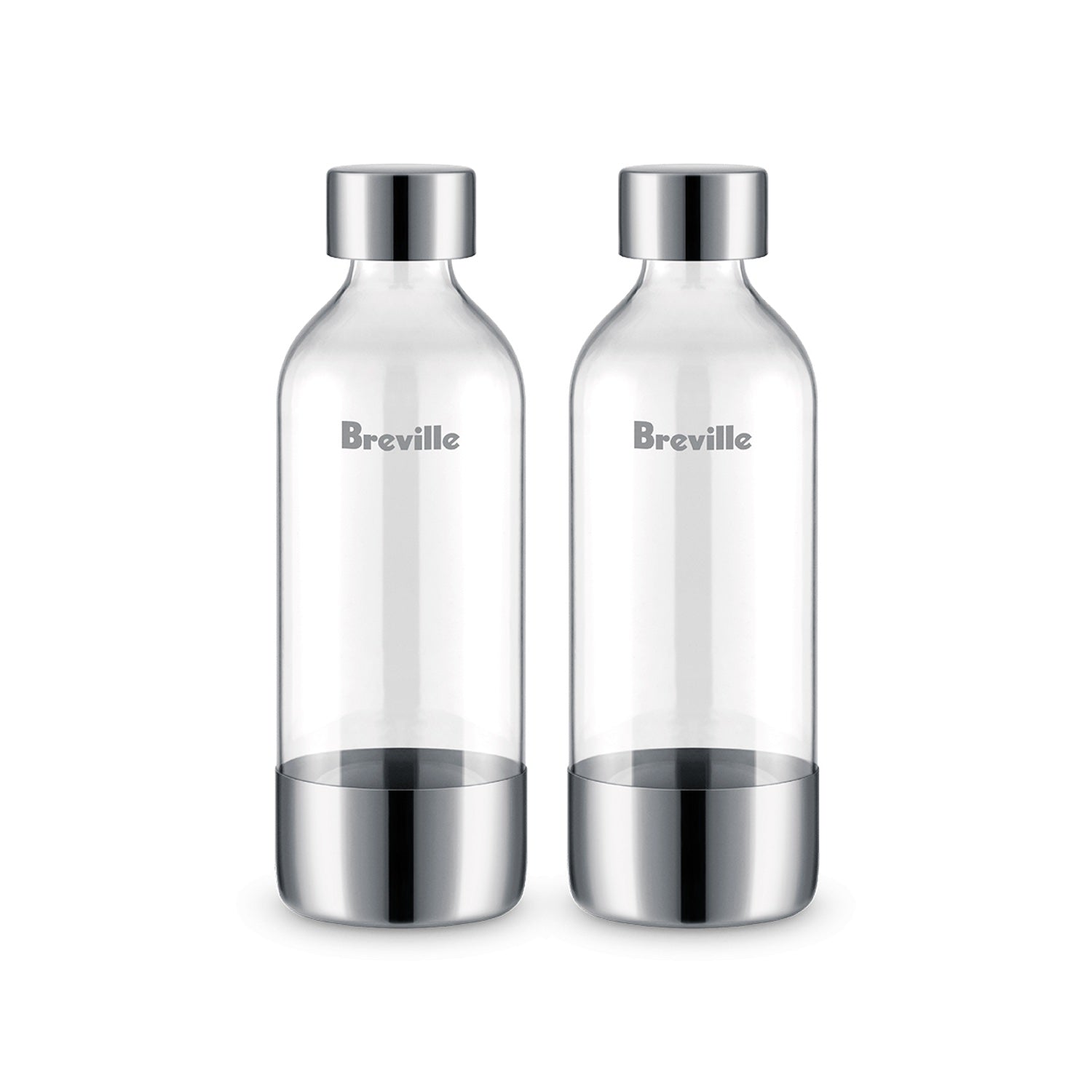 Breville the InFizz™ 1L Carbonated Water Bottles (2-Pack) - Perfect for Sparkling Water, Homemade Soda & Cocktails at Home