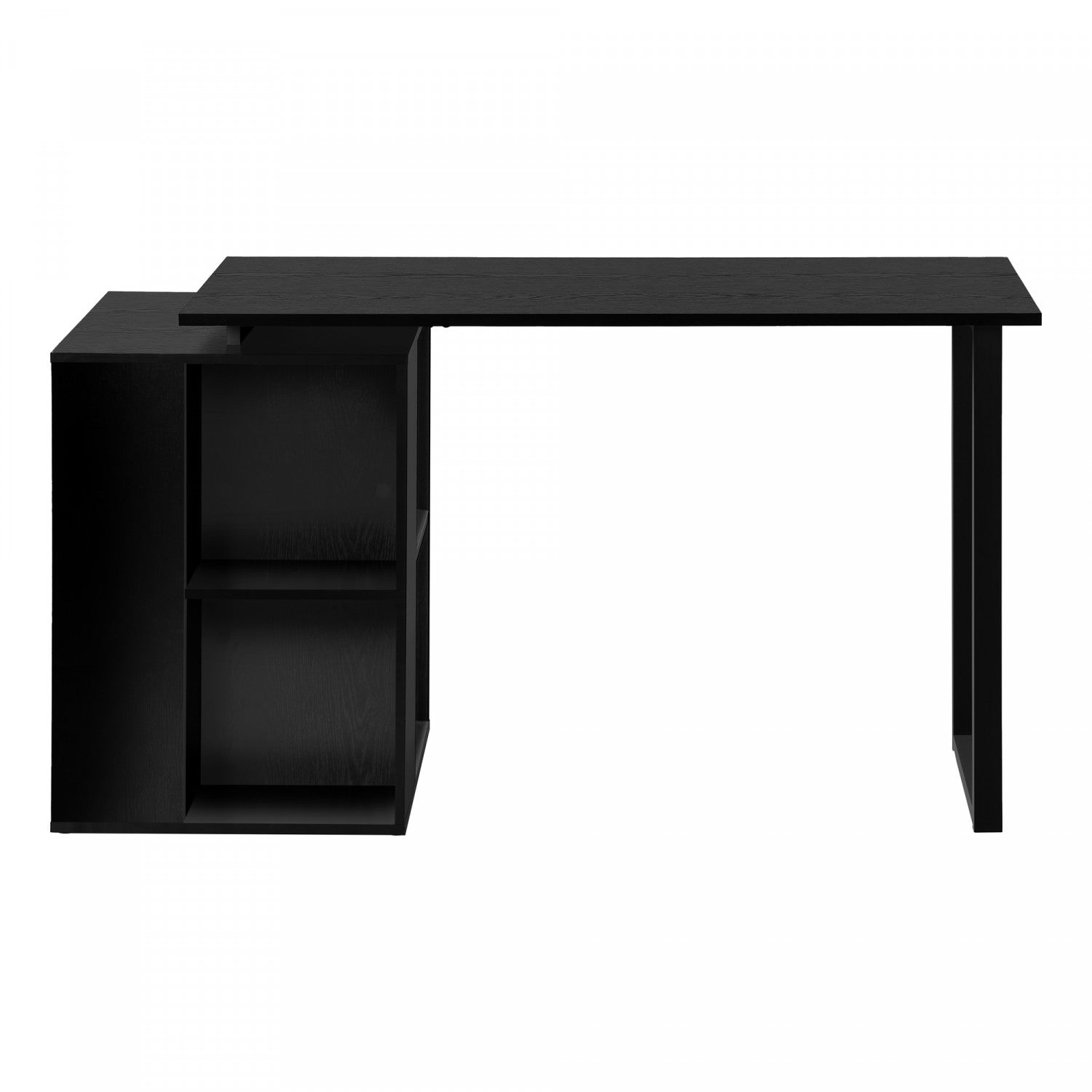 Arken Black Modern Office Desk - Sleek & Durable Computer Workstation for Home & Office Use | Perfect for Remote Work, Study & Gaming