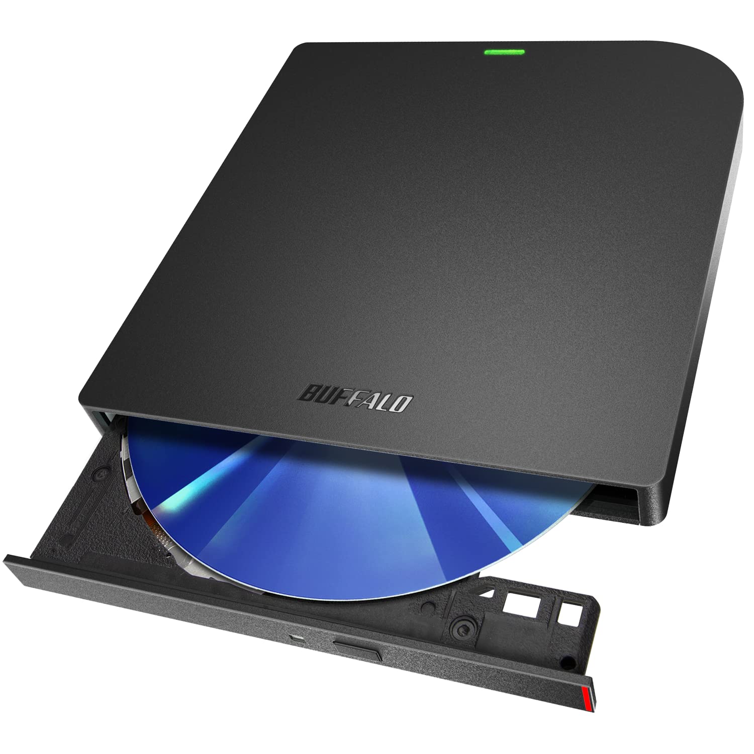 Buffalo External Blu-ray Drive USB 3.2 Gen 1 - Portable BD/DVD/CD Burner with Playback & Editing Software for Windows/Mac - Includes Power Cable (BRXL-PUS6U3-BK/N) - Perfect for Home Theater, Media Backup & Professional Video Editing