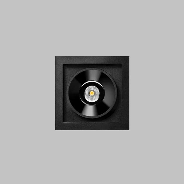 Black Foster Micro Recessed LED Downlight - Energy Efficient 1 Inch Ultra-Thin Ceiling Light for Kitchen, Bathroom & Closet Lighting