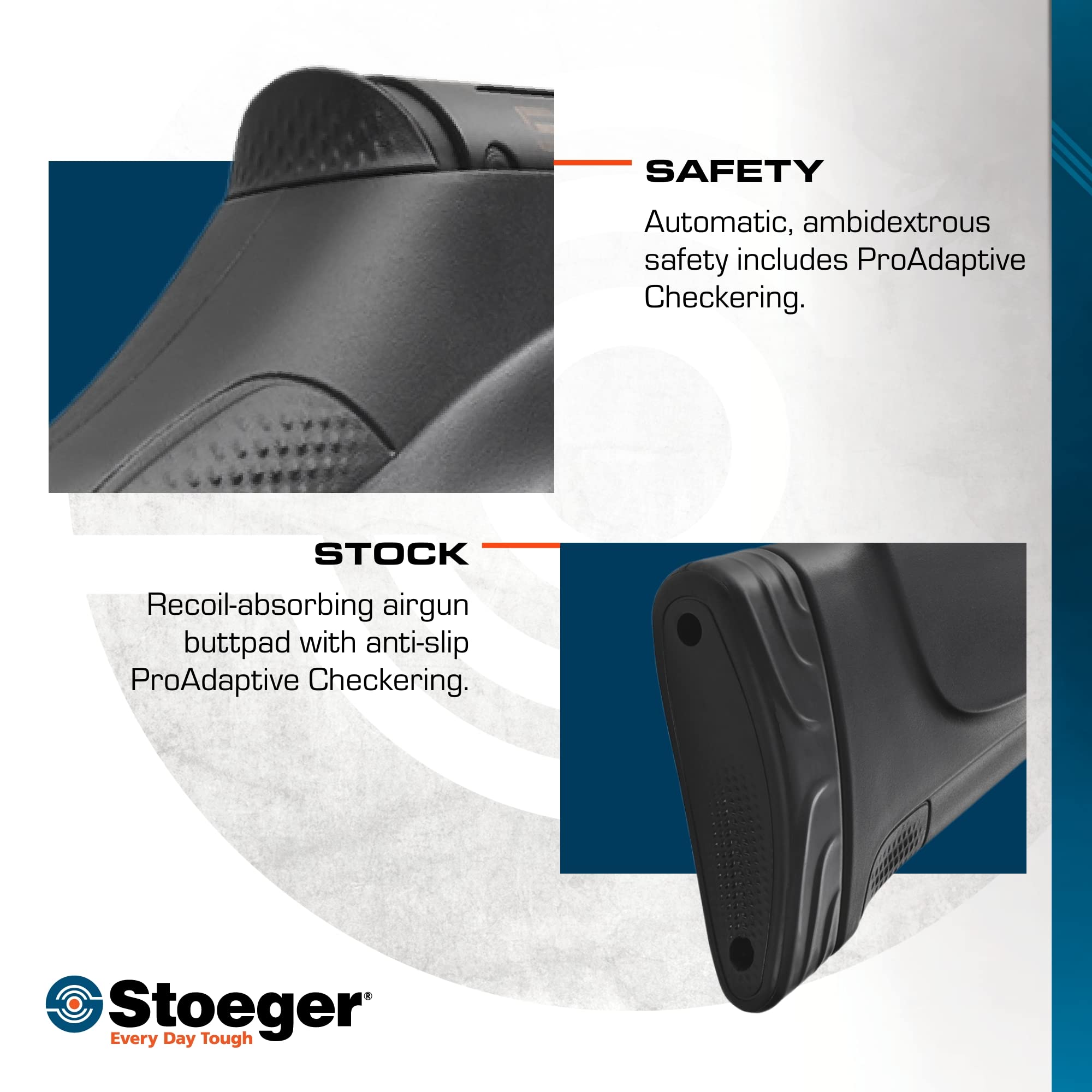 Stoeger S4000-E Combo .22 Caliber Air Rifle - Black Synthetic Stock with Fiber-Optic Sights & 4x32 Scope - Ideal for Target Shooting, Hunting & Outdoor Sports