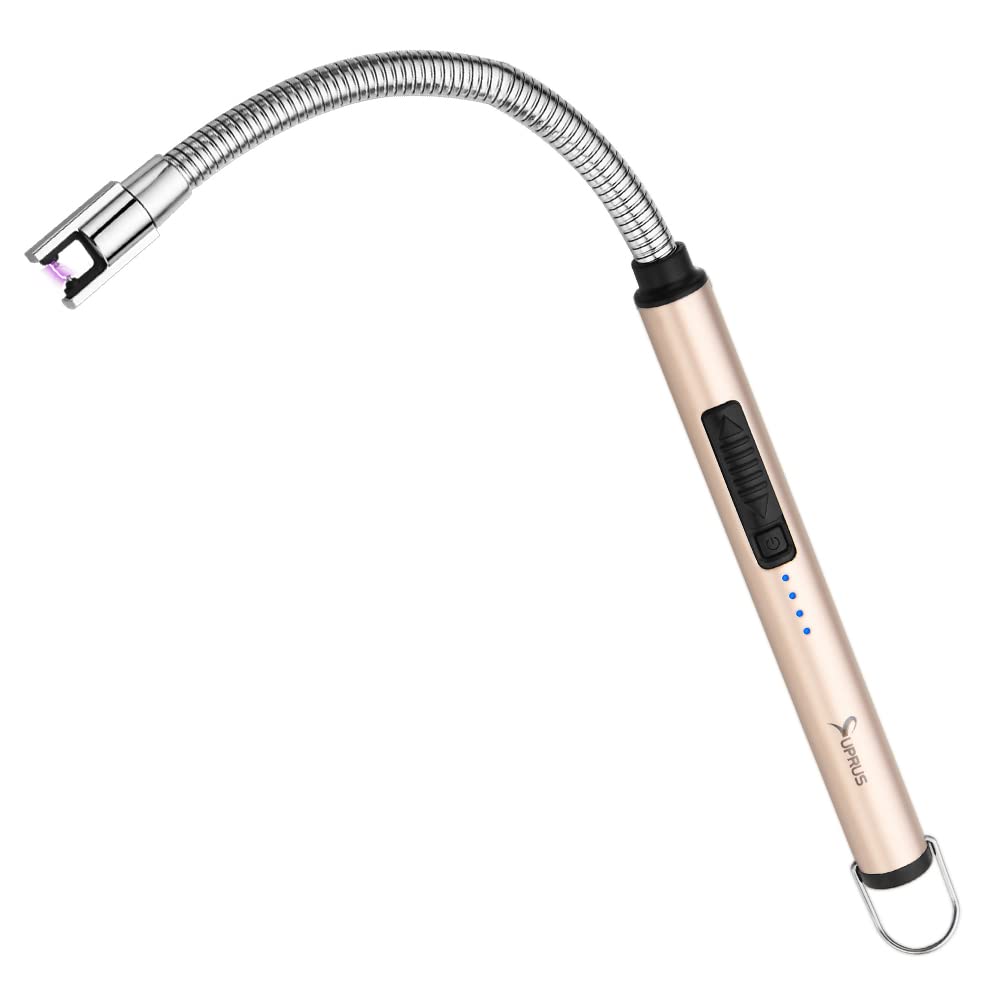 SUPRUS USB-C Rechargeable Electric Lighter with 360° Neck - for Candles & Outdoor Use