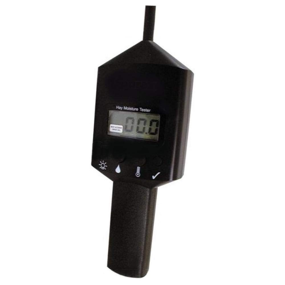 RAParts 58474 New Digital Hay Moisture Tester - Easy to Calibrate & Use for Hay, Straw & Forage - Perfect for Farmers, Ranchers & Agriculture Professionals
