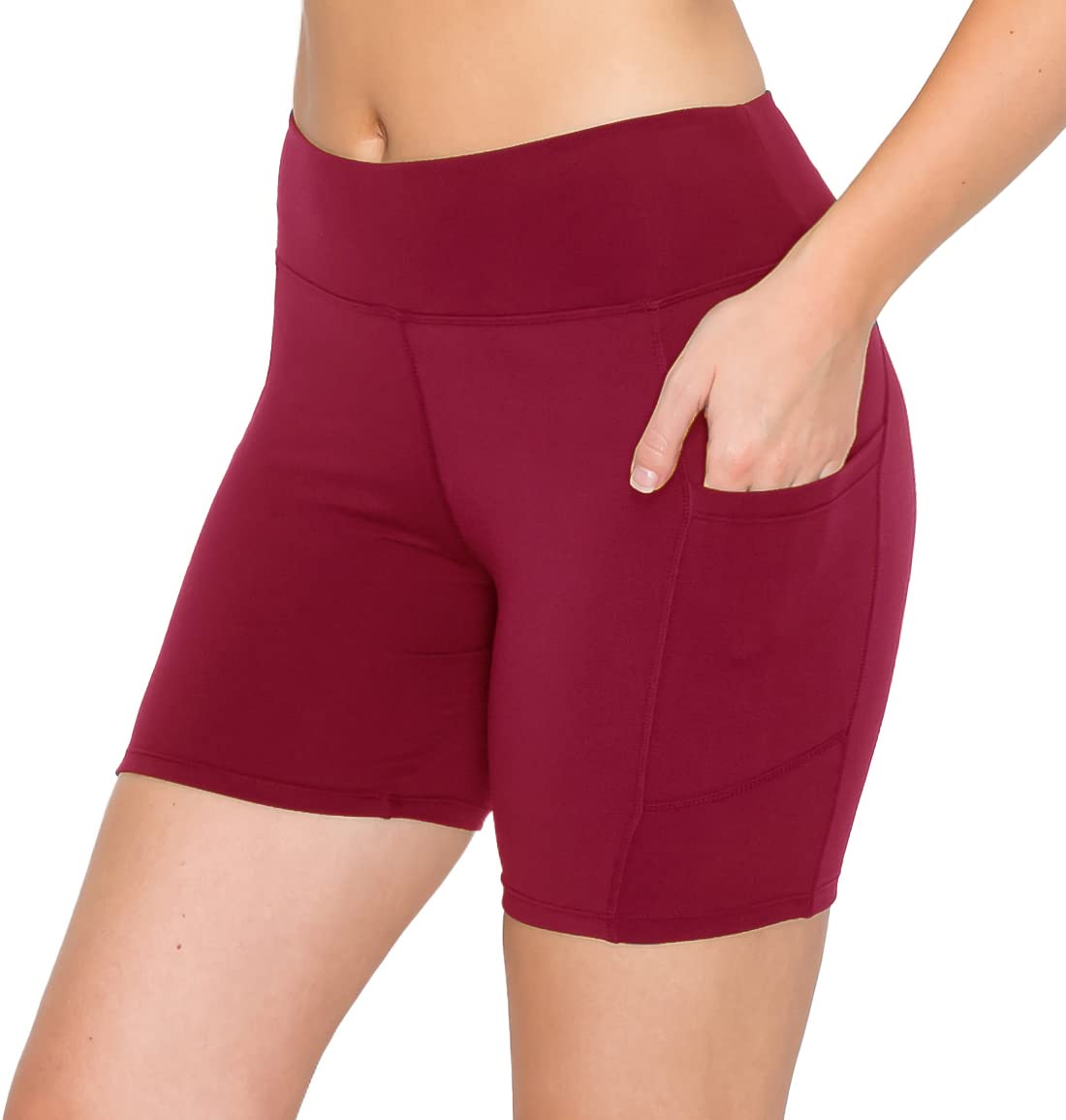 ALWAYS Women's High Waisted Biker Shorts - Super Soft 3