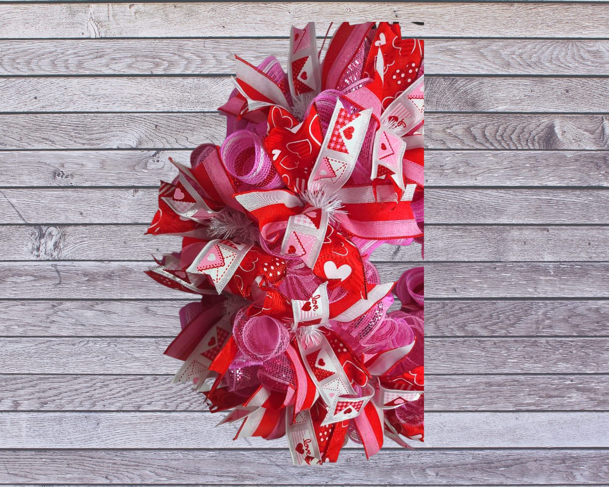 Valentine's Day Gnome Heart Wreath for Front Door - Romantic Valentine's Decor for Home, Wedding & Party Decoration