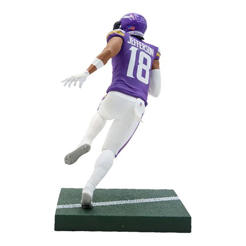 Official NFL Justin Jefferson Minnesota Vikings Action Figure - Collectible Football Player Statue for Fans, Gifts & Home Decor