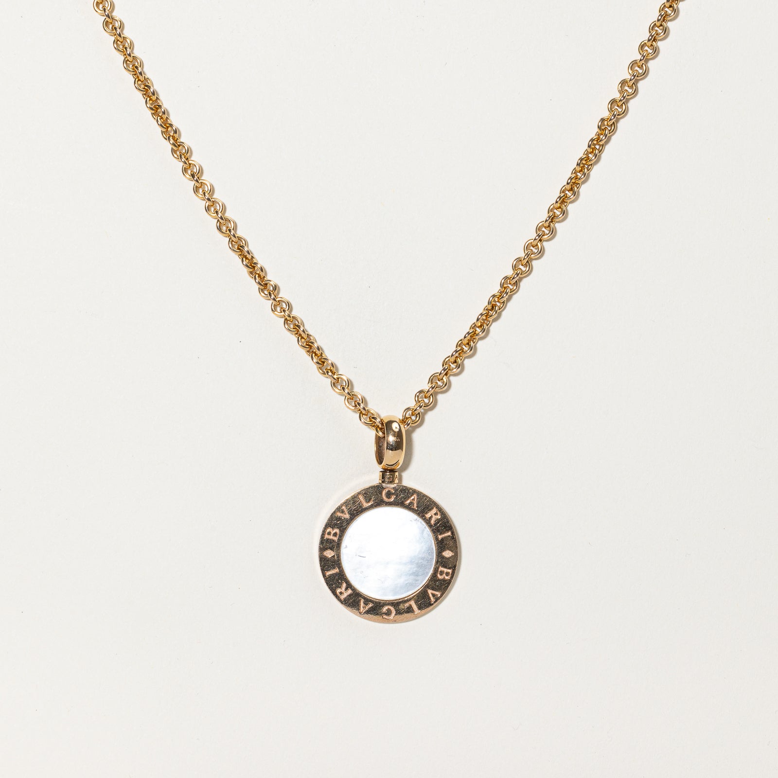 BVLGARI Onyx & Mother of Pearl Necklace - 18K Gold 2.30ct Luxury Jewelry for Women | Perfect for Evening Gala, Wedding & Special Occasions