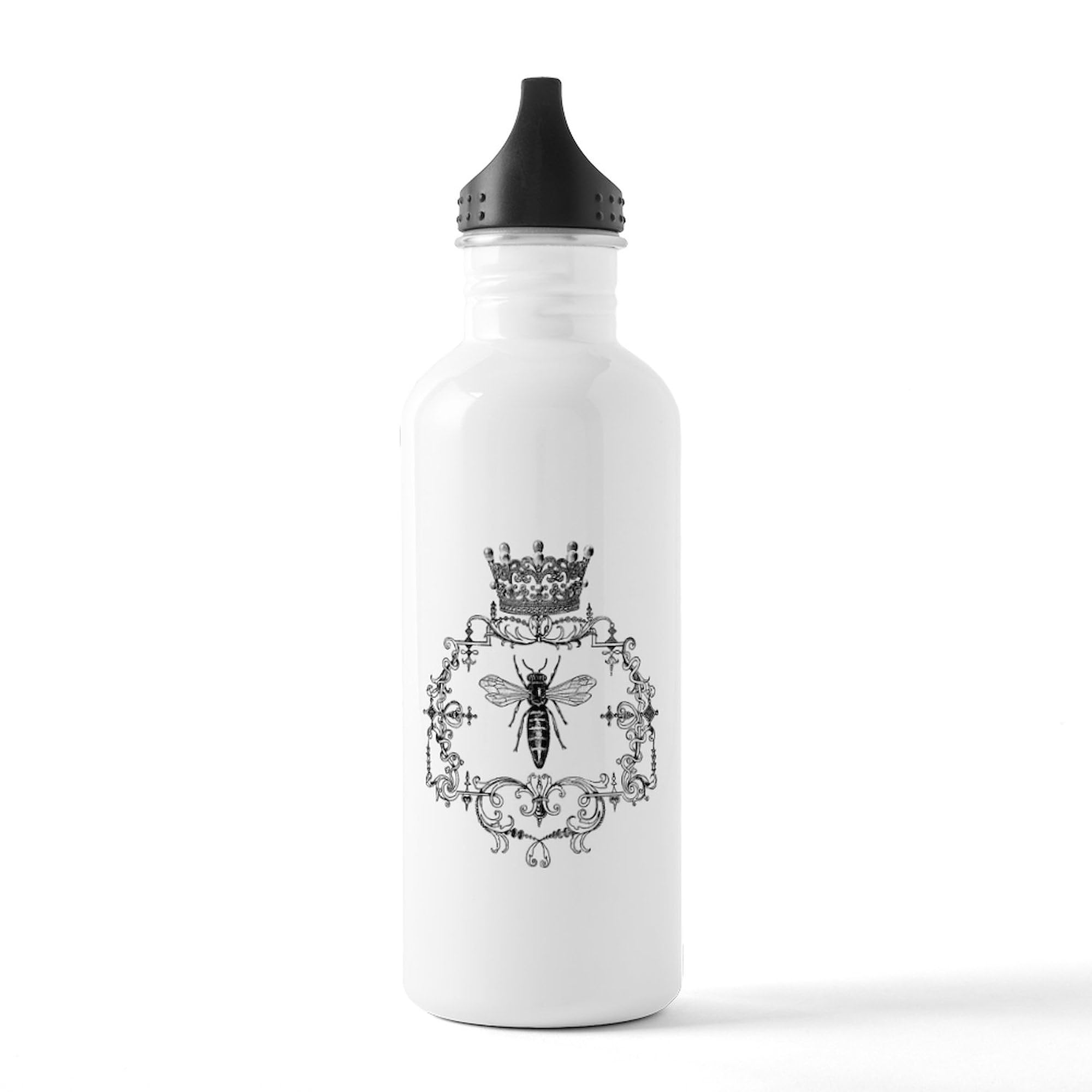 Vintage Queen Bee Stainless Steel Water Bottle 1.0L (34 oz) - Insulated Double Wall Vacuum Flask for Hot & Cold Drinks - Perfect for Office, Gym, Hiking and Outdoor Activities