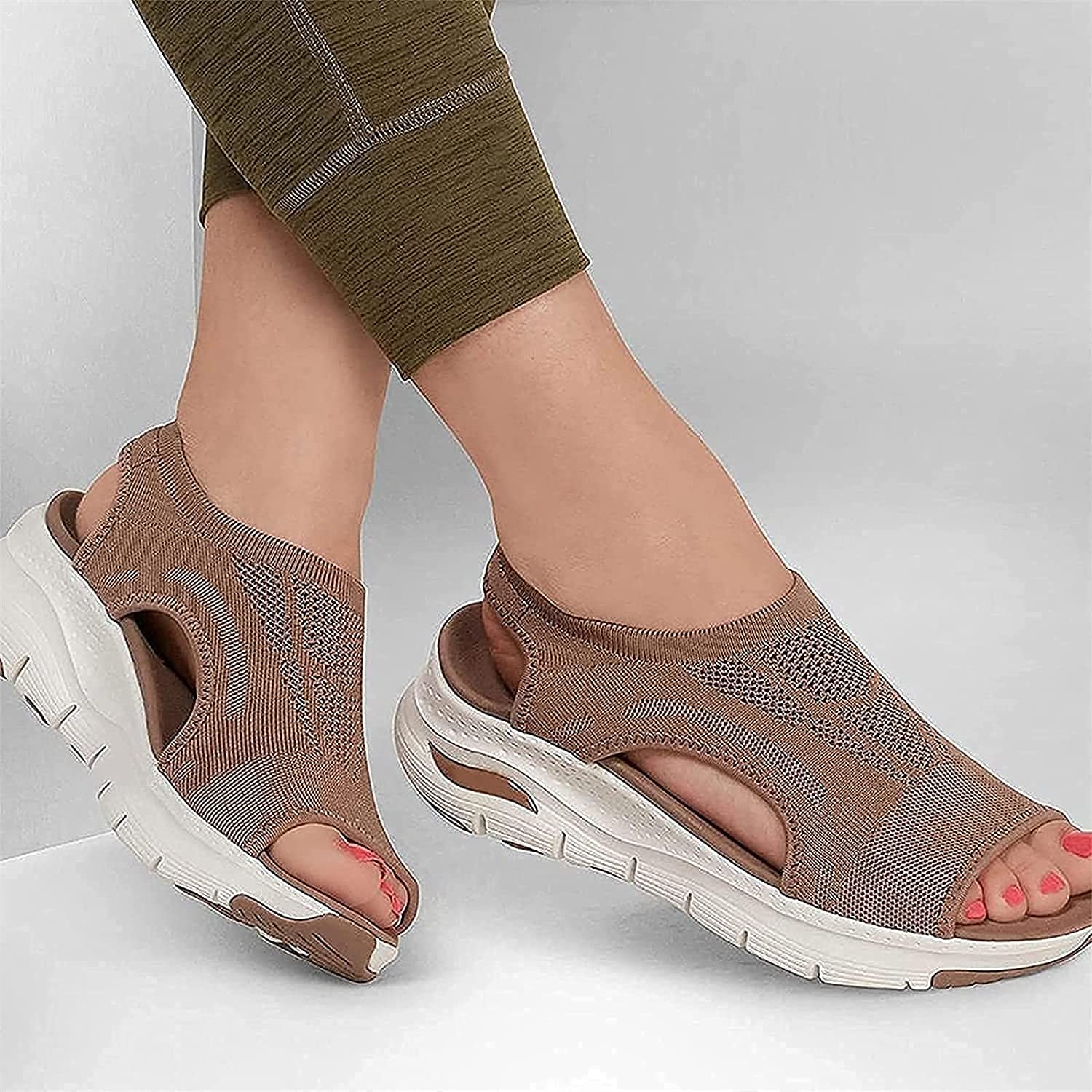 Upgraded Women's Washable Orthopedic Slingback Sport Sandals - Comfortable Summer Slides for Walking, Travel & Outdoor Activities