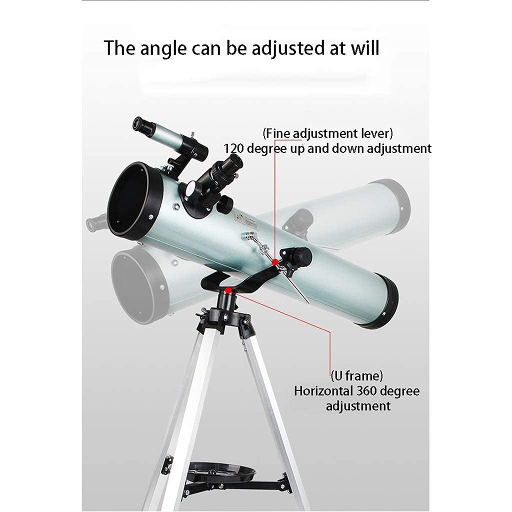 CCKUHN 125mm Aperture Reflecting Telescope for Astronomy - Perfect Telescope for Kids & Beginners with Adjustable Tripod & 5X24 Finder | Ideal for Stargazing, Moon Observation & Outdoor Exploration