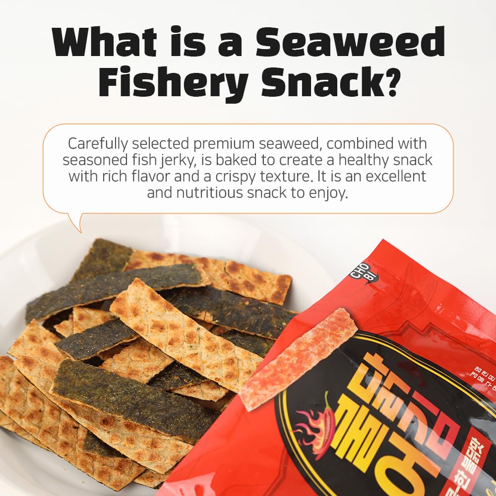 Spicy Korean Seaweed Snack - Hot Chicken Flavor, On-the-Go (2 Pack)