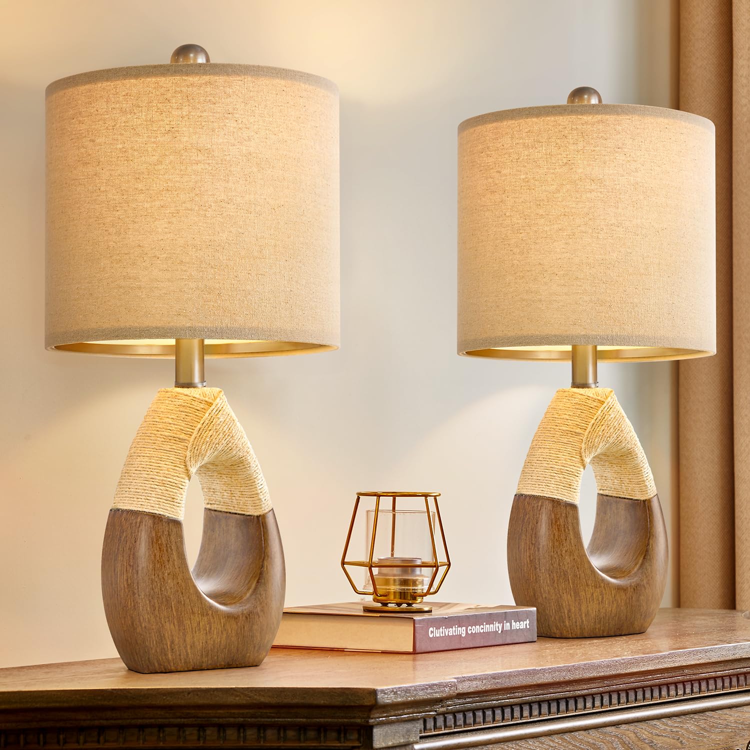 OYEARS Boho Table Lamps Set of 2 - 19