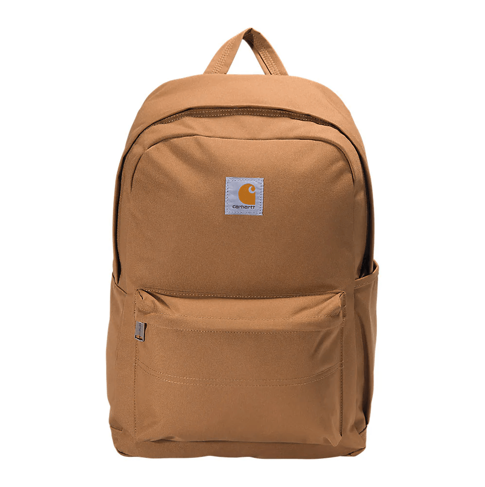 Carhartt Brown 21L Classic Backpack - Durable & Water-Resistant Daypack for Work, School, Hiking & Travel