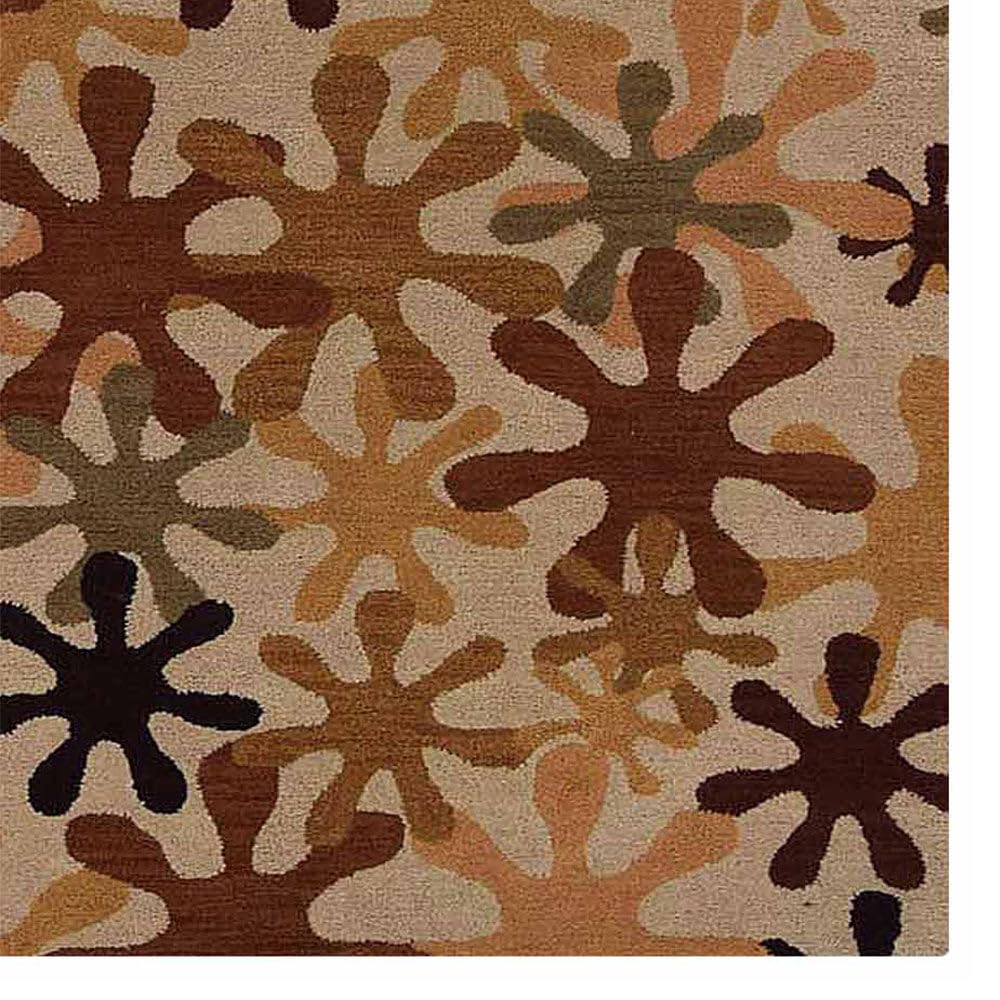 Hand Tufted Wool Eco-Friendly Area Rugs 8'x10' - Rectangle Cream Modern High Pile Thick Handmade Rug for Living Room, Bedroom, Office & Nursery | Soft & Durable Home Decor (K00699)