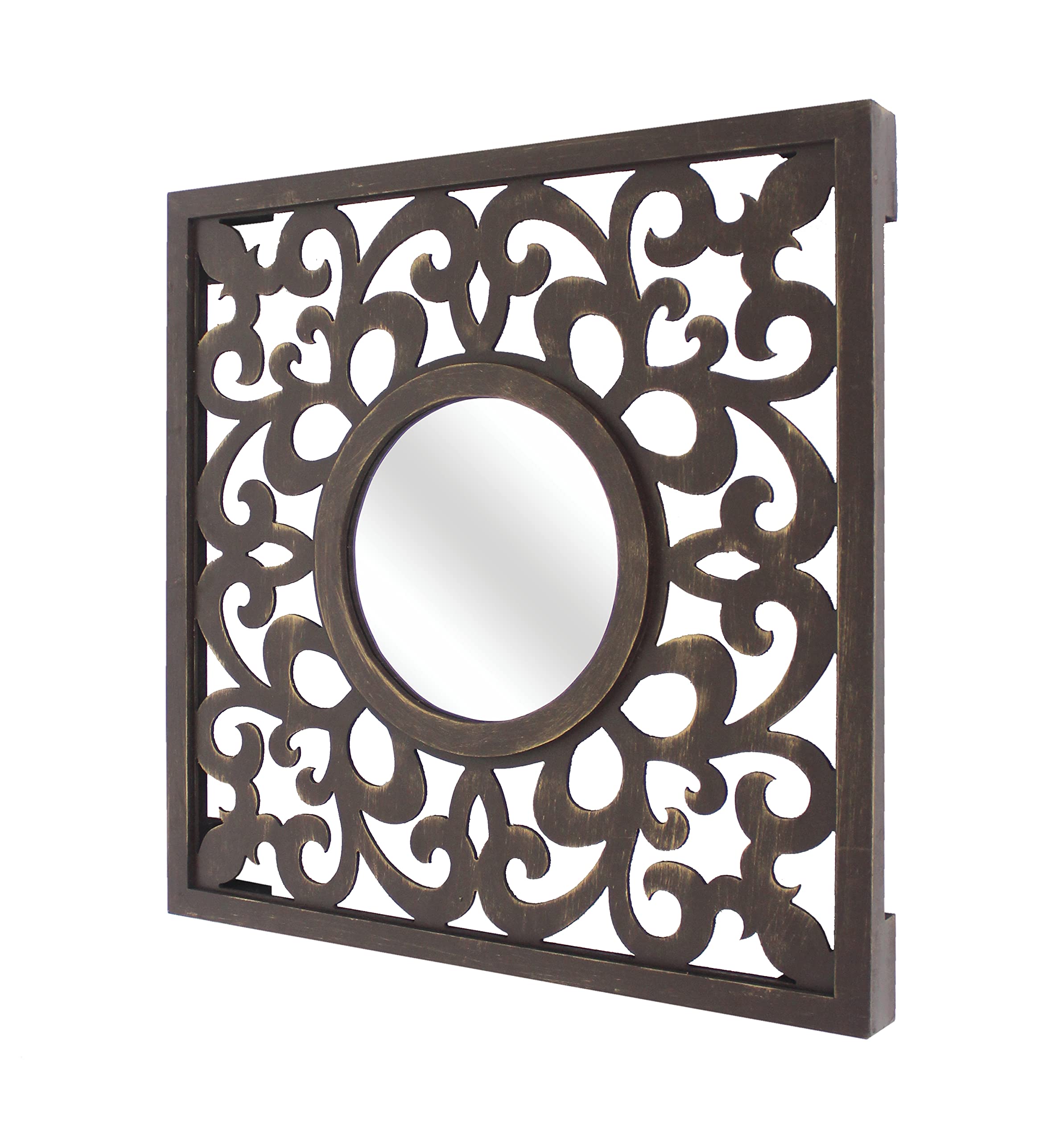 Teton Home WD-129 Full Length Wall Mirror - 36x60 Inches, Black Framed Mirror for Bedroom, Living Room, Entryway & Dressing Room - Modern Home Decor & Functional Mirror for Daily Use