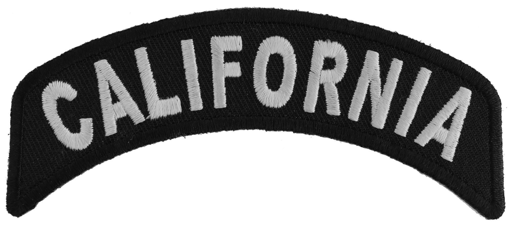 California Patch - 4x1.75 Inch Embroidered Iron-On Applique for Jackets, Hats & Backpacks | State Pride Accessory