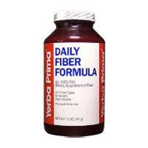 Yerba Prima Daily Fiber Formula Powder - 12 Oz | Natural Digestive Support for Gut Health & Regularity | Perfect for Smoothies, Baking & Daily Wellness