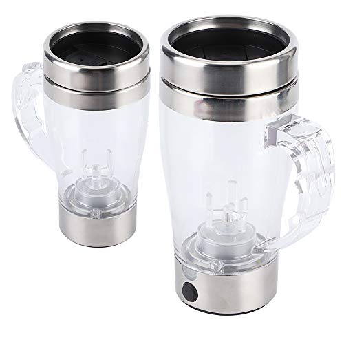 350ml Automatic Electric Self-Stirring Coffee Cup - Stainless Steel Mixing Mug for Coffee, Tea & Hot Chocolate - Perfect for Office, Travel & Home Use