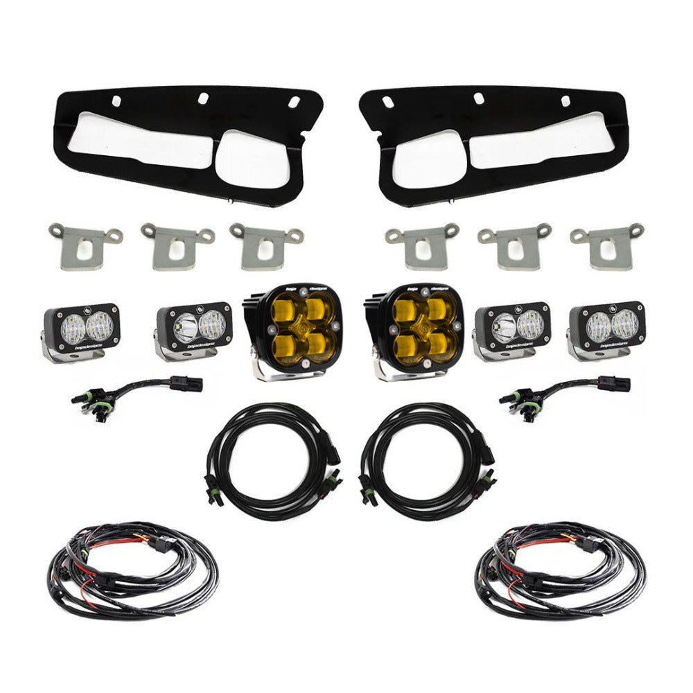 2021-2024 Ford Bronco Baja Designs SAE Fog Light Pocket Kit - Off-Road LED Lighting for Enhanced Visibility & Safety in Foggy or Night Driving