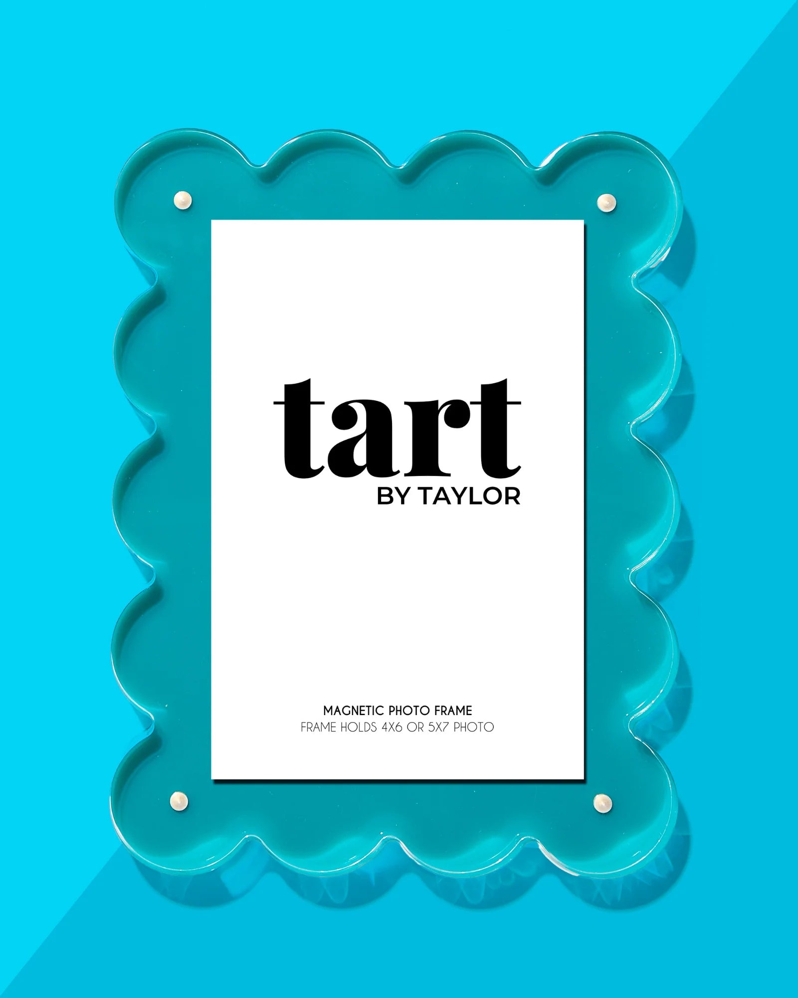 Premium Acrylic Picture Frame - Modern Teal Color - Perfect for Wall Decor, Photo Displays & Home Office Aesthetics