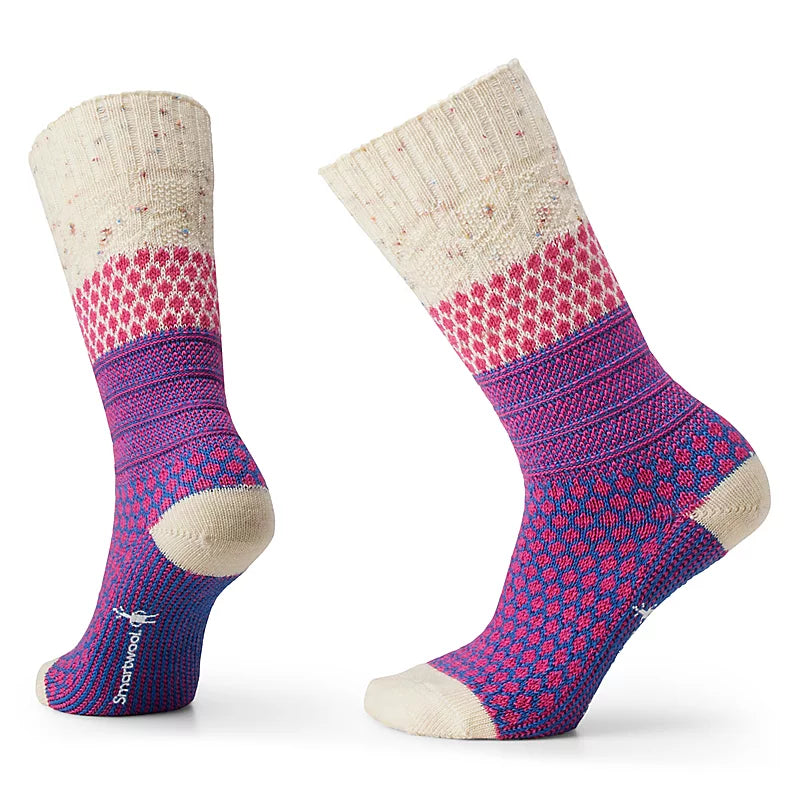 Smartwool Women's Everyday Popcorn Cable Crew Socks - Warm Wool Hiking & Casual Socks for Outdoor Activities, Travel & Daily Wear