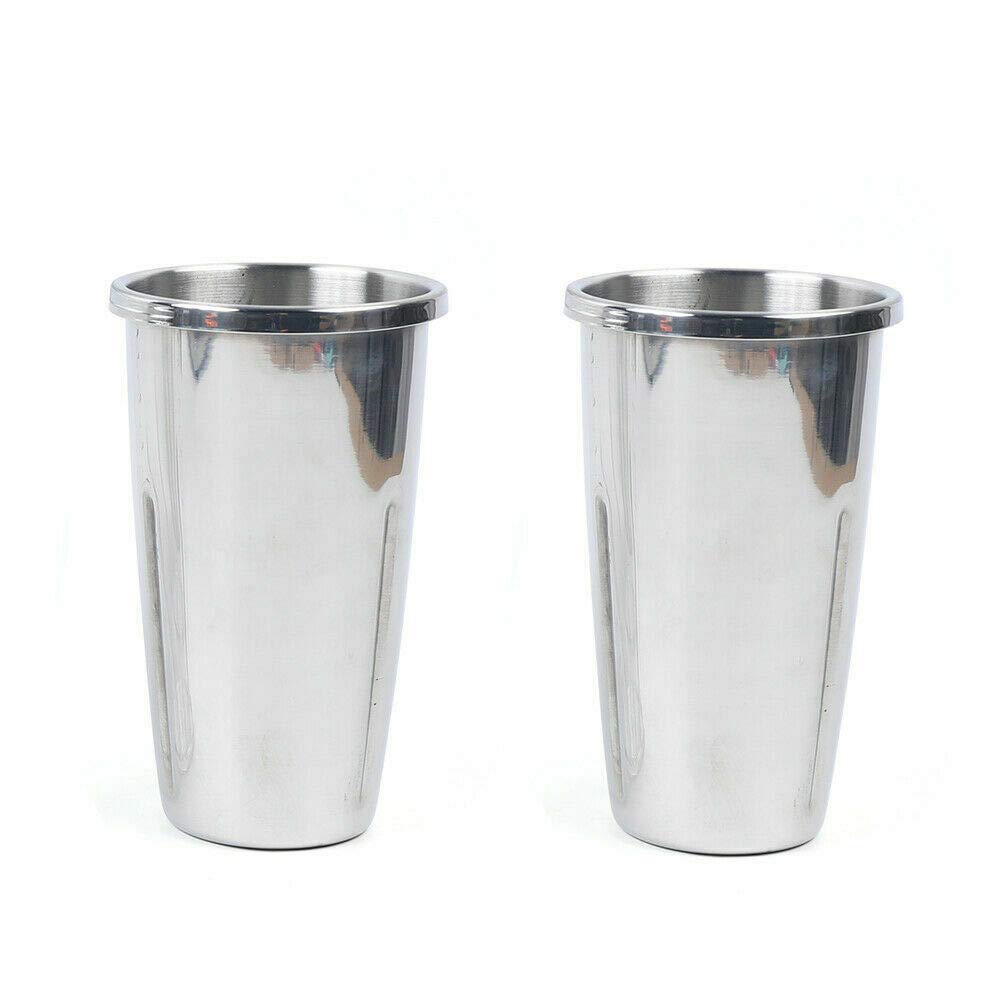Commercial 110V 560W Dual Head Stainless Steel Drink Mixer - Smoothie, Malt & Soft Cream Blender with Measuring Cups & 2 Speed Settings - Perfect for Shakes, Coffee Shops, Bars & Dessert Stores