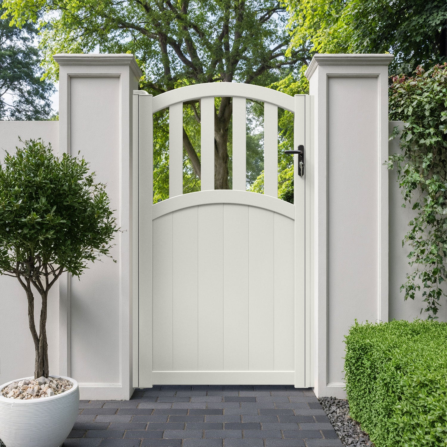 Bramble Aluminum High Middle Pedestrian Gate - Durable & Stylish Walkway Entry for Homes, Gardens, and Commercial Properties