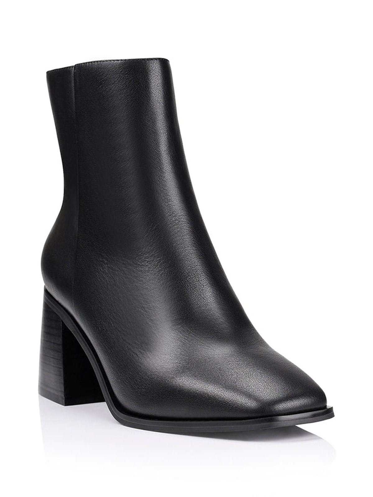 Lancelot Women's Black Leather Ankle Boots - Stylish & Comfortable for Casual Wear, Office, and Night Out