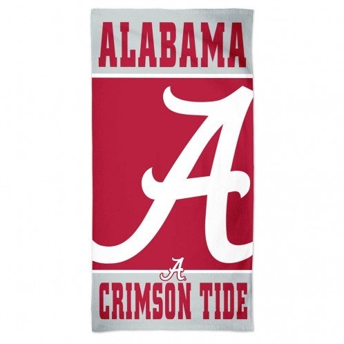 **Alabama Crimson Tide Beach Towel – Officially Licensed NCAA Football Fan Gear – Perfect for Pool, Beach, and Tailgating**
