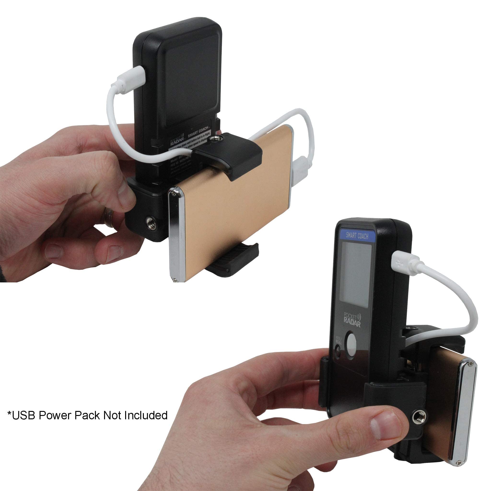 Pocket Radar - Smart Coach Radar Gun with Universal Tripod Mount for Baseball, Softball & Tennis Training | Speed Measurement Device for Coaches & Athletes