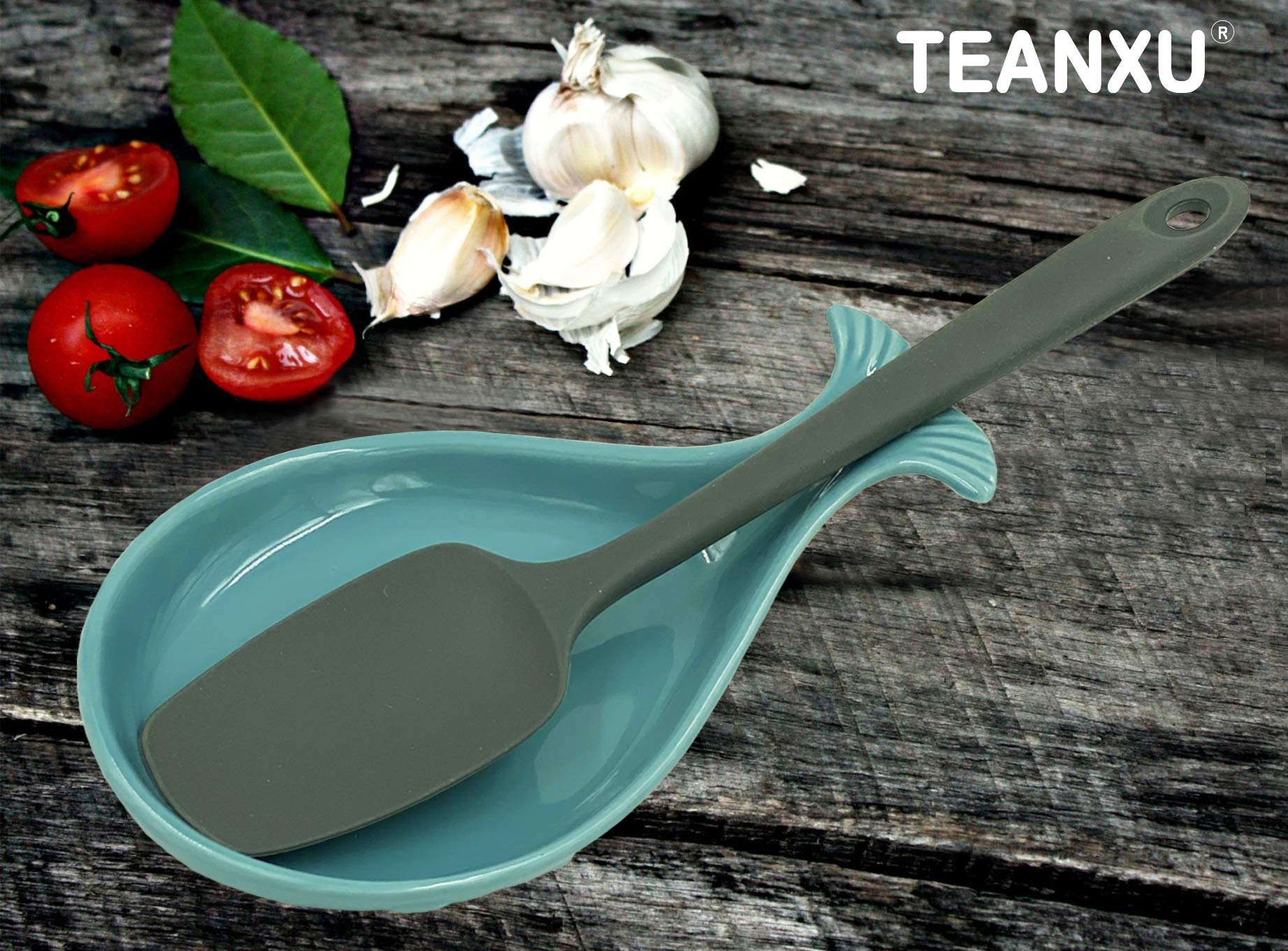 Ceramic Whale Spoon Rest for Kitchen - Coastal Beach Theme, Non-Slip Ceramic Utensil Holder - Perfect for Cooking, Serving & Coastal Home Decor