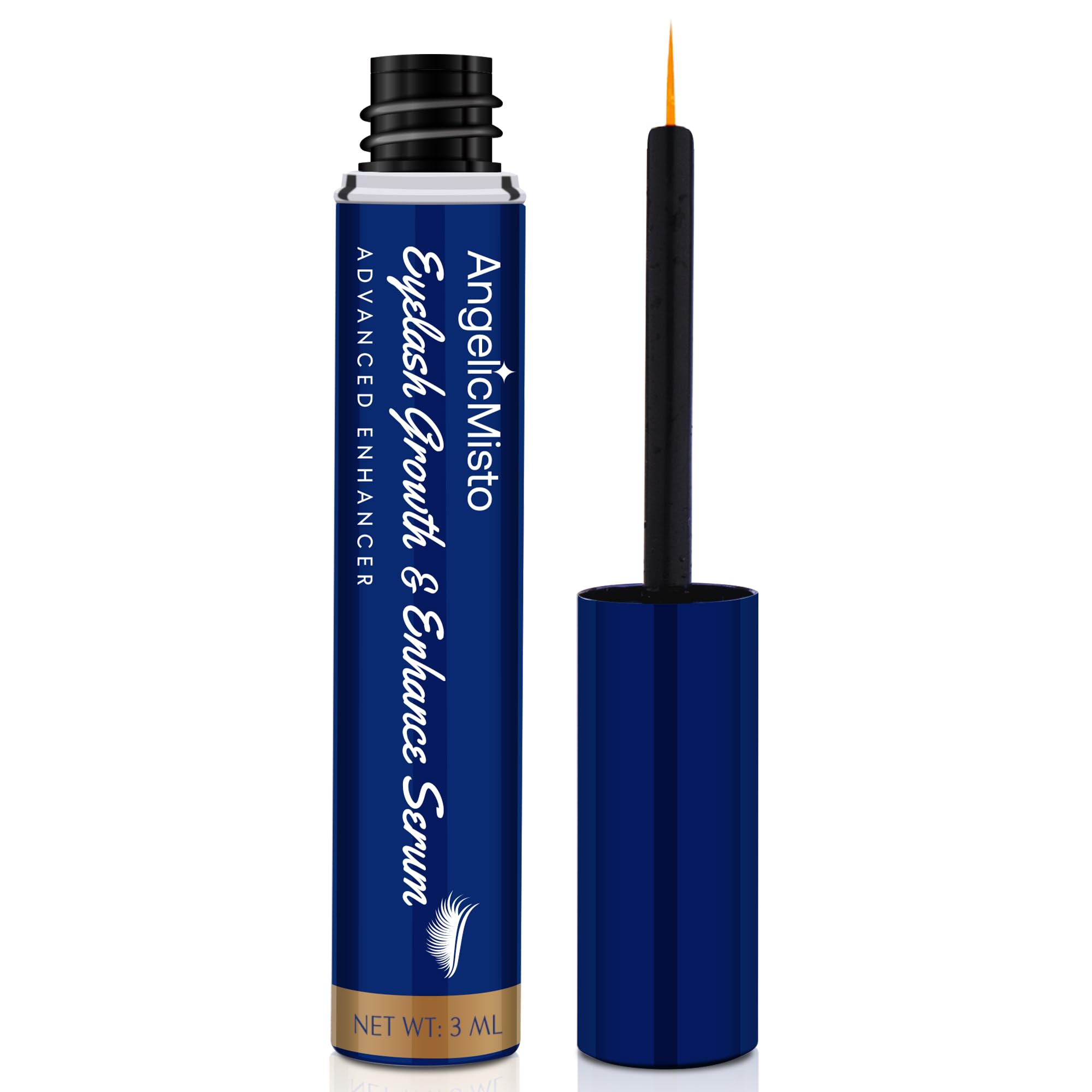 Premium Eyelash Growth Serum for Longer & Fuller Lashes - Natural Lash Enhancer with Keratin & Biotin - Visible Results in 4 Weeks - 3ml Bottle - Perfect for Nighttime Lash Care & Special Occasion Makeup Prep