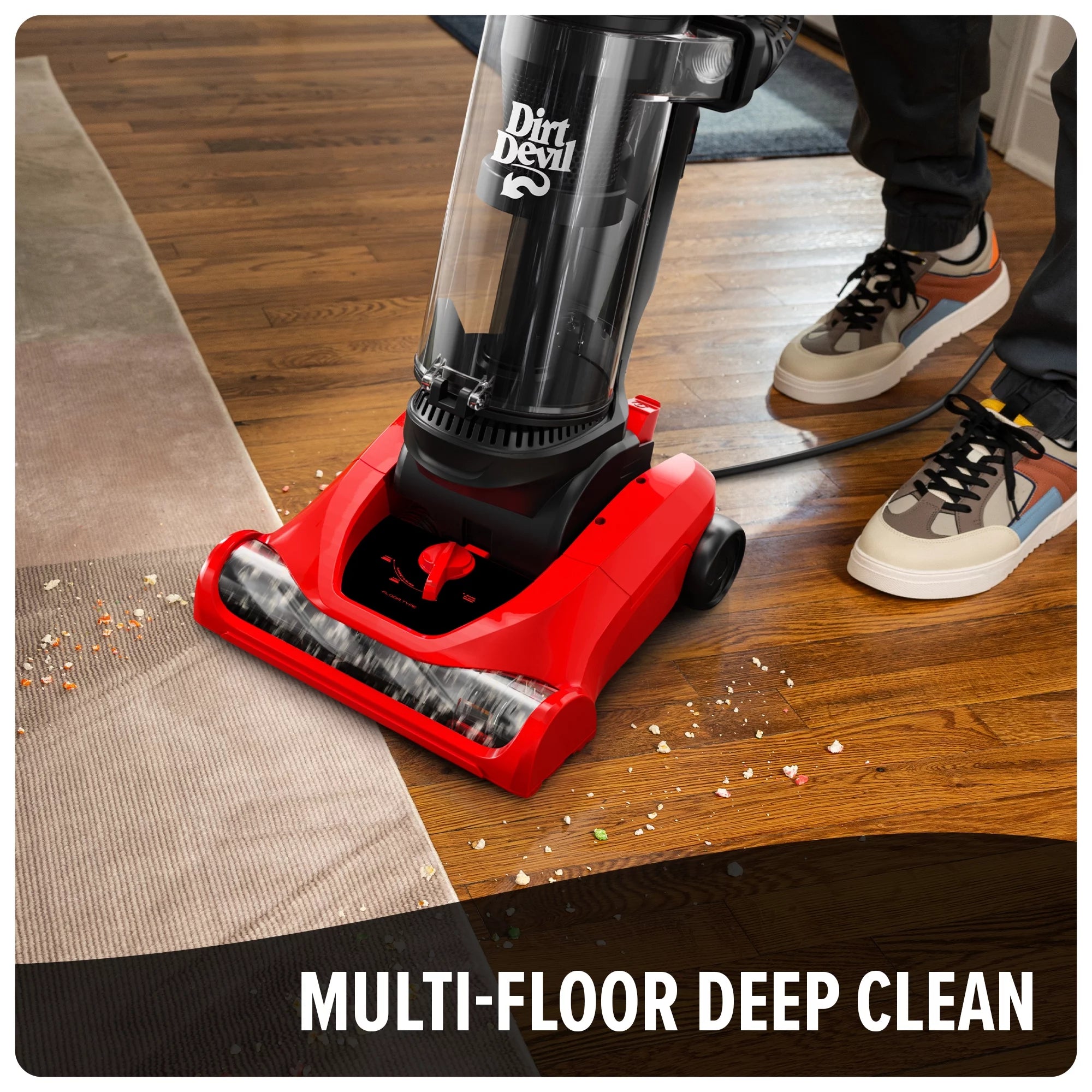 Dirt Devil Multi Surface Vacuum Cleaner - Powerful Suction for Carpets, Hard Floors & Pet Hair | Ideal for Home, Office & Car Cleaning