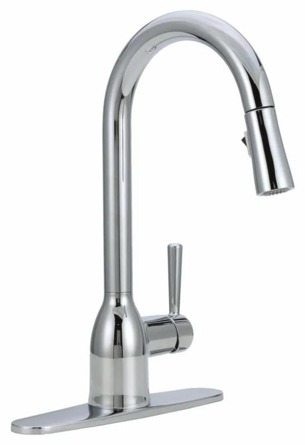 Moen Adler 87233 Chrome Pull-Down Spray Kitchen Faucet - Modern Design for Easy Dishwashing & Food Prep