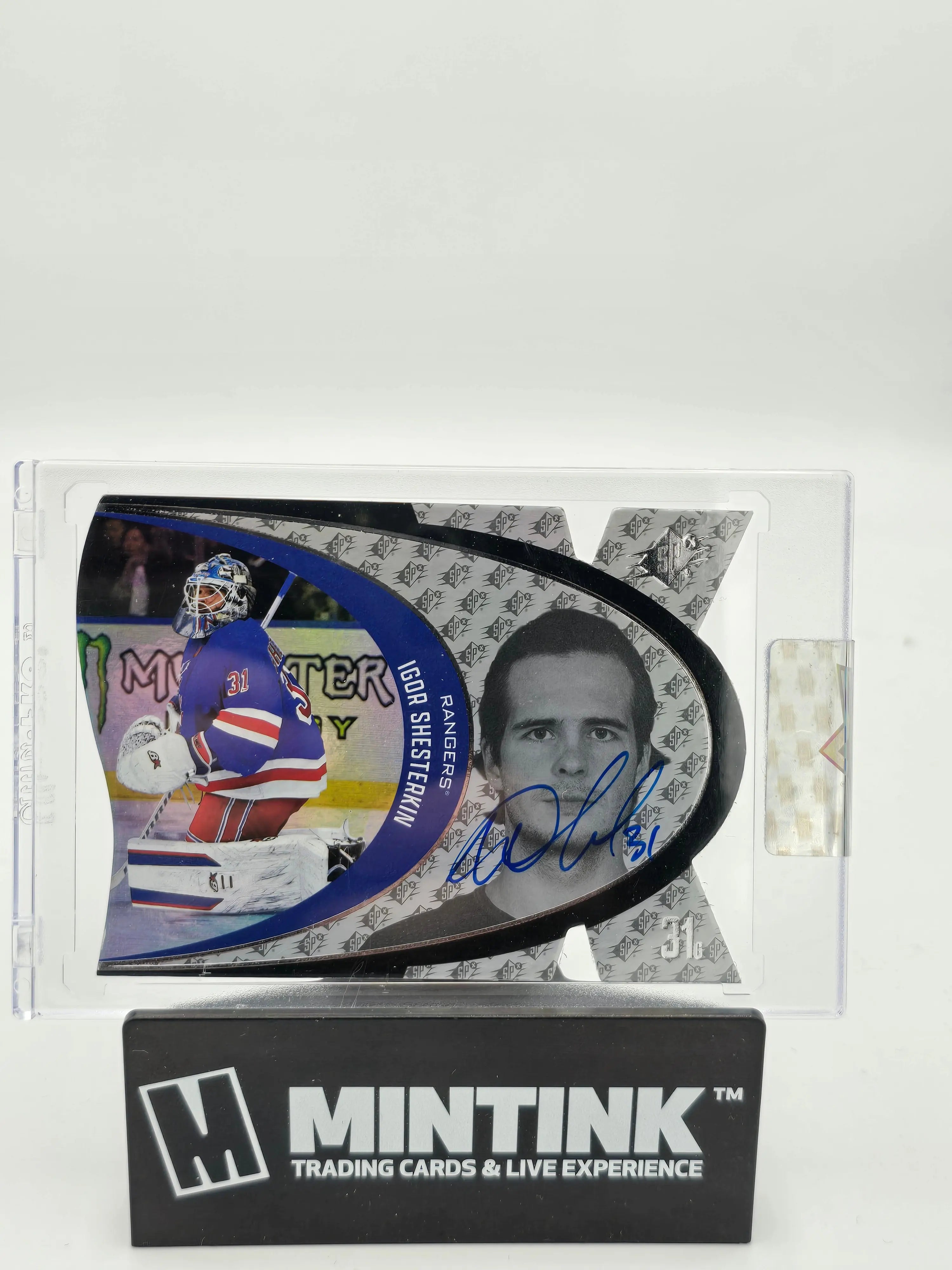 2022-23 Upper Deck Clear Cut Hockey Igor Shesterkin Autographed SPX Card - Rare Collectible for Hockey Fans & Sports Memorabilia Enthusiasts - Perfect for Display, Trading, and Investment